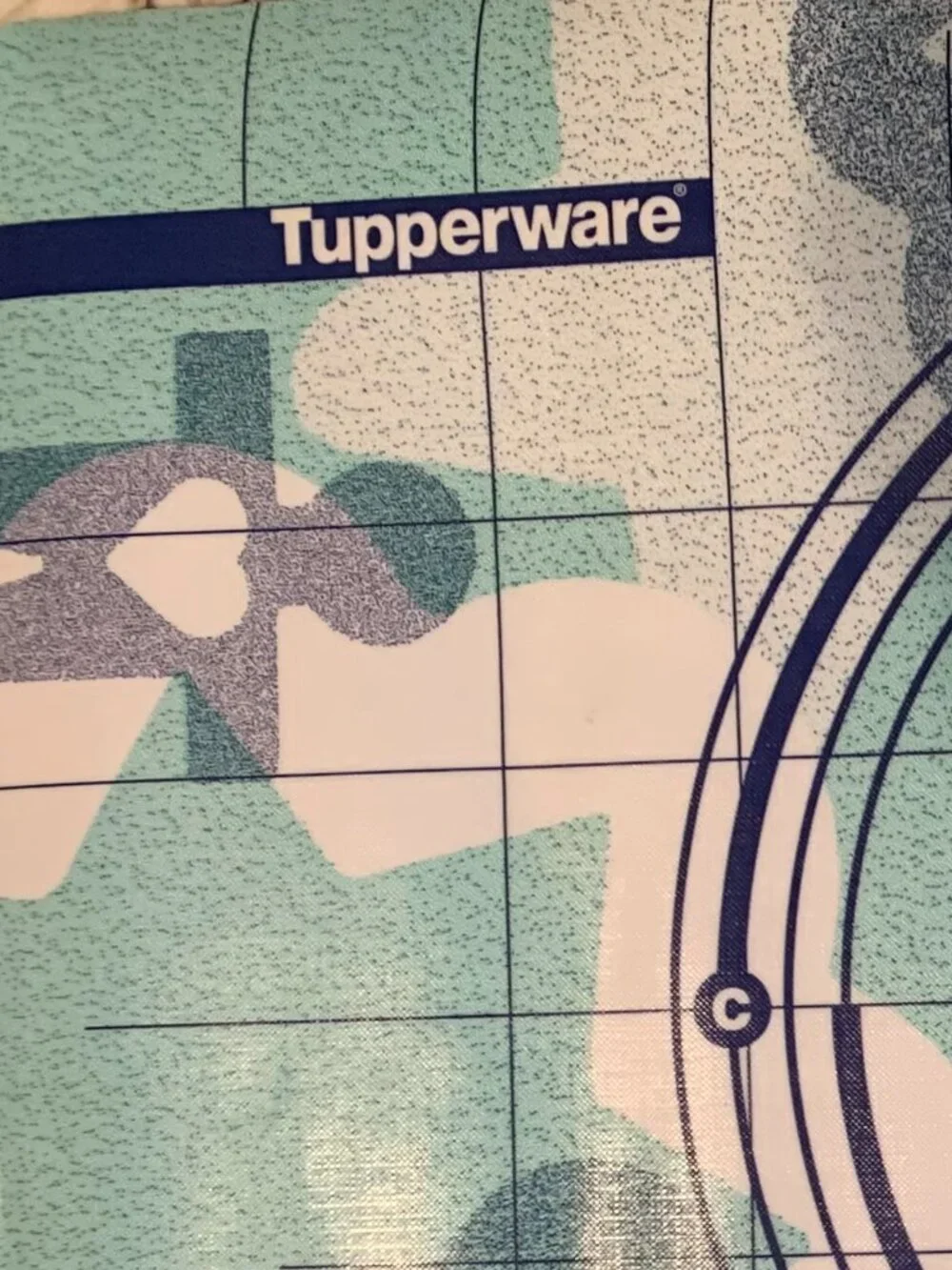 Tupperware Pastry Mat Plastic w/ Measurement Markings Vintage 1997